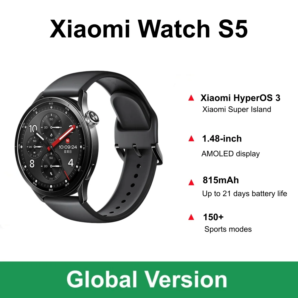 Xbody Health & Wellness - Global Version Xiaomi Watch S5 Smartwatch