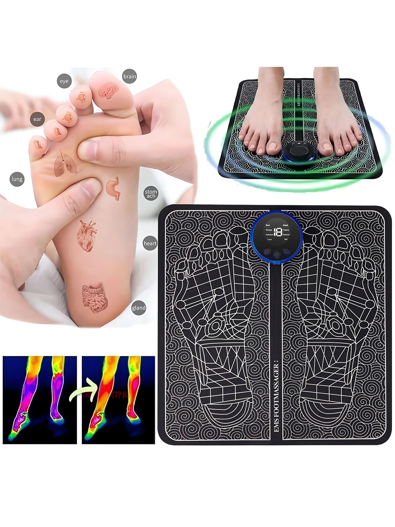 EMS Foot Massager Rechargeable - đánh giá và giá Foot Bath Massager